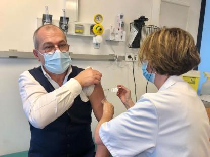 Renaud Nadjahi, président de l'URPS Pharmaciens Ile-de-France, a été parmi les premiers officinaux à recevoir le vaccin contre le Covid.